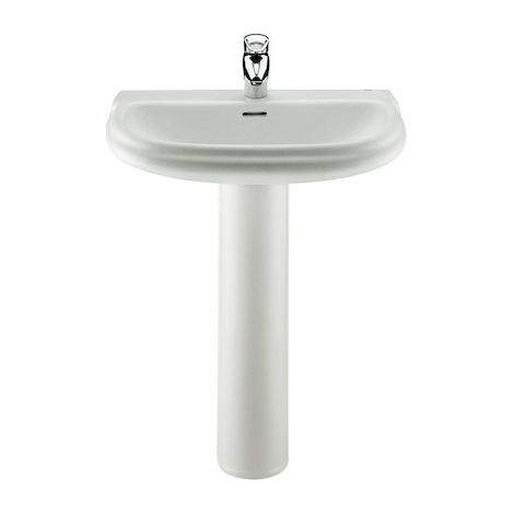 Lavabo suspendu en porcelaine DAMA RETRO - ROCA Dimensions : 630x505 mm (1/3)