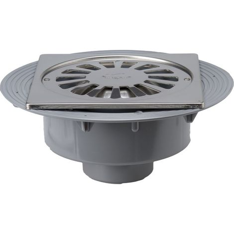 C-202-M PVC Siphon mixte Sortie verticale Sortie verticale Acier inoxydable 200 x 200 x 90 Ø CREARPLAST