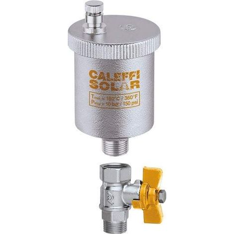 Válvula de purga de aire automática para sistemas solares Caleffi 250  1/2" M sin mezclador