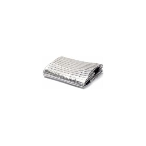 Tissu de Bloc UV perméable Filet de Protection Solaire extérieur Durable Filet de Papier d'aluminium réfléchissant 75% taux d'ombrage Balcon Jardinage de Toit (2X2m) (1/5)