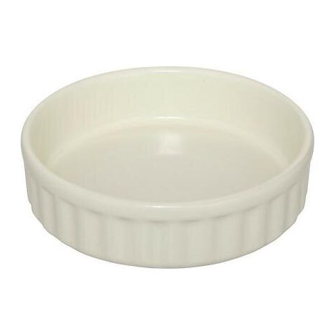 Plato para crème brûlée de color beige, 12 x 3,4 cm, fabricado en gres. (1/2)