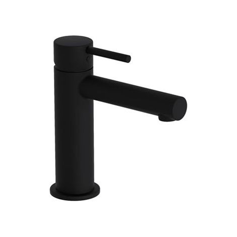 Eurorama - miscelatore lavabo nero opaco con piletta click clack 11/4" - serie: net