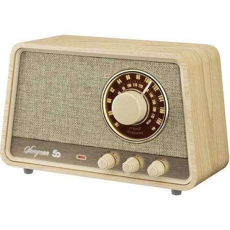 Sangean Premium Wooden Cabinet WR-101 Tischradio AM, FM Bluetooth®, AUX, UKW Holz (hell) (A500532)