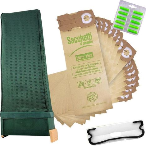Sacca unitÀ filtro vk122 folletto 8 sacchetti 10 profumi spazzola vorwerk compatibile (1/3)