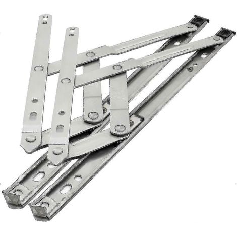 Charnière de fenêtre en acier inoxydable 12 pouces - Charnière à friction pour fenêtre à battant loquet et support de fenêtre SUS304 (1 paire) (1/5)
