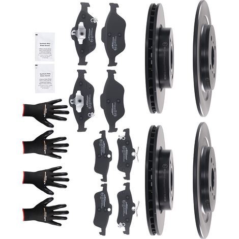 Del.+Tra. Discos Freno 258mm 278mm Pastillas for Toyota Yaris 2005-24 435120D260 (1/5)