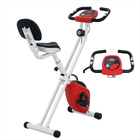 Vélo d'appartement pliable à résistance magnétique 8 niveaux avec (1/5)
