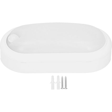Ortviai Lampe LED à détection infrarouge 24 W, étanche, pour intérieur/extérieur, capteur de mouvement, PSL001 (1/5)