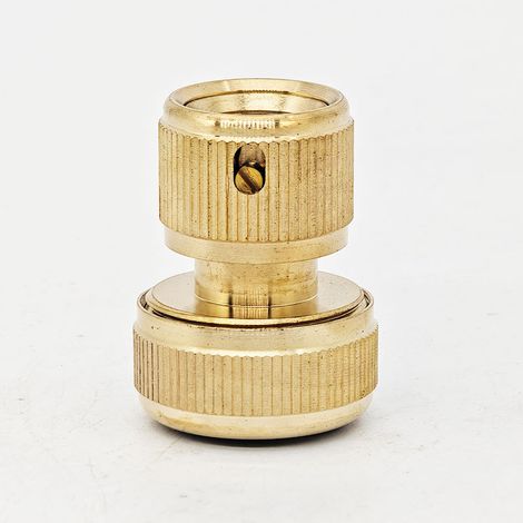 Tuyau d'arrosage 6 points tout cuivre, tuyau d'arrosage domestique 3/4", raccord rapide en cuivre, accessoires de raccordement pour pistolet d'arrosage (1/4)