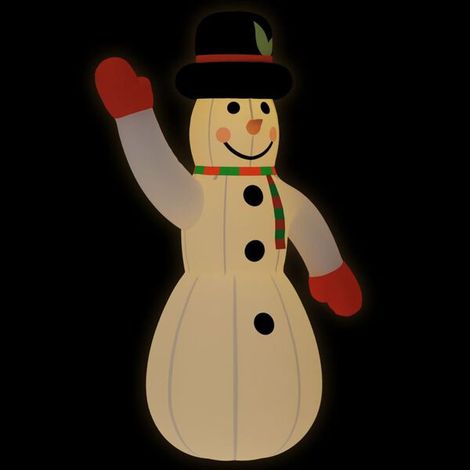 Bonhomme de neige gonflable de Noël avec lumières LED, 805 cm (1/5)