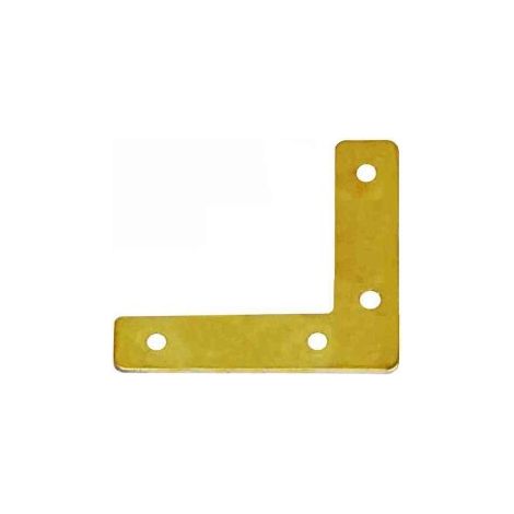 Angoli di rinforzo - 60 x 60 mm - ottonato - 4 pezzi, con viti incluse