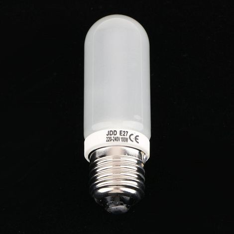JDD Type 100W 220-240V E27 Ampoule Halogène Givrée Tube De Lampe De Modélisation (1/5)