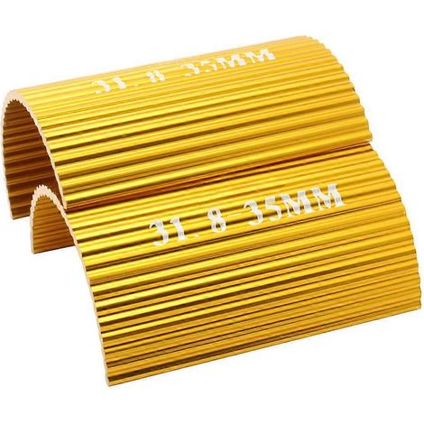 Adaptateurs de guidon de vélo, entretoises en alliage d'aluminium pour le montage sur guidon, lot de 2 (1/5)