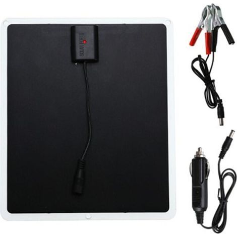 Panneau solaire 12V 20W, chargeur d'urgence, USB, extérieur, voiture/bateau/camp (1/4)