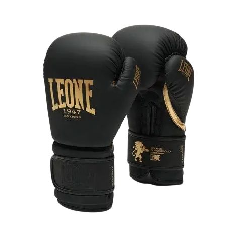 Guantoni da boxe LEONE1947 neri e oro 10OZ neri/oro (1/5)