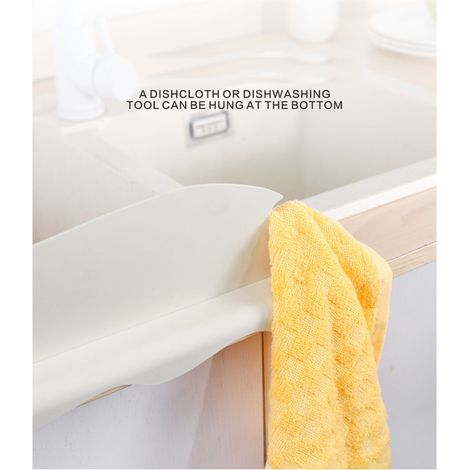 Ventouse pour évier de cuisine, barrière anti-éclaboussures pour le lavage des légumes et le plan de travail (1/5)