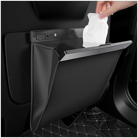 Poubelle de voiture étanche, bac à déchets à fermeture magnétique puissante — Organiseur et solution de rangement pour console et portière. (1/5)
