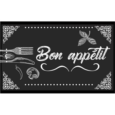 Tapis de cuisine 60 x 40 cm - Dessous PVC (1/4)
