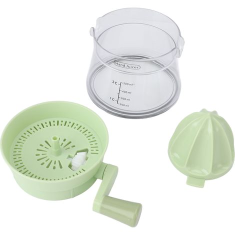 Presse-agrumes manuel, compact et portable, extracteur rotatif domestique pour citrons, oranges et fruits verts. (1/5)