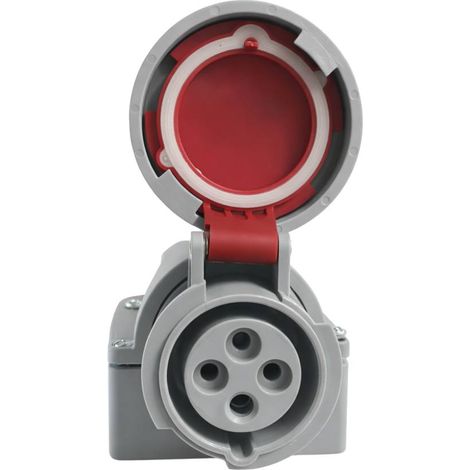 ecova 30519 presa industriale 16a 380-415 v 3p+t ip67 da parete (1/5)