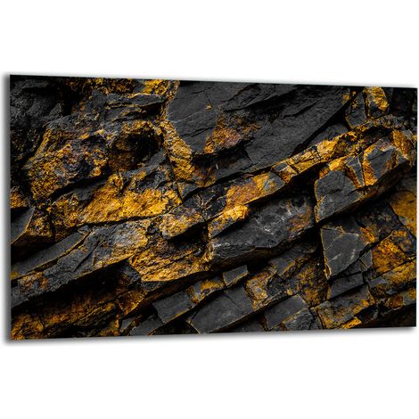 PLAQUE DE PROTECTION EN VERRE POUR POÊLE 80x52 ROCK (1/5)
