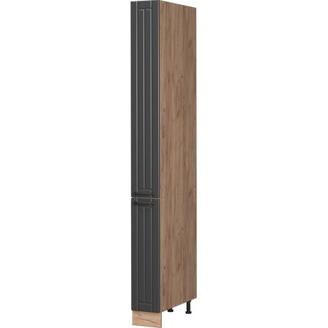 Mueble de botica Fame-Line, Gris oscuro/Roble dorado, 20 cm, Vicco (1/5)