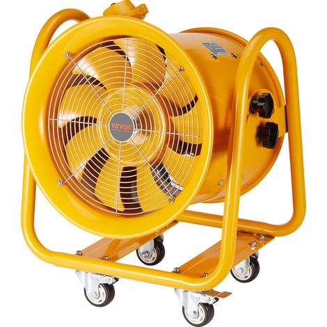 Mophorn Portable Ventilator, 406.4mm Heavy-Duty Cylinder Fan, 1100W Industrial Exhaust Fan 4240CFM, 5m Power Cord (No Charging Head), Utility Blower for Dust and Smoke Removal in Home or Workplace (1/5)