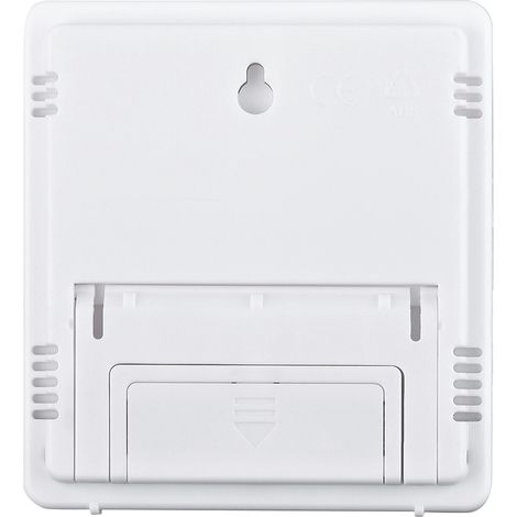 HTC-1 Thermomètre Hygromètre Horloge Multifonction Écran Large Intérieur Mesureur Numérique Humidité Température (1/2)