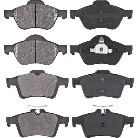KIT PASTIGLIE FRENO ANTERIORI E POSTERIORI compatibile con RENAULT MEGANE III GRANDTOUR (KZ0/1) / PASTIGLIE FRENANTI AUTO OEM P 68 050,P 68 024  P 68 041 / SOSTITUZIONE DIRETTA / BASSA POLVERE / SILEN