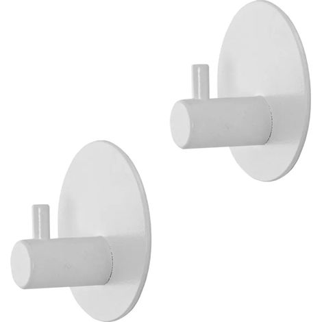 Appendini portasciugamani in acciaio bianco opaco Metal
