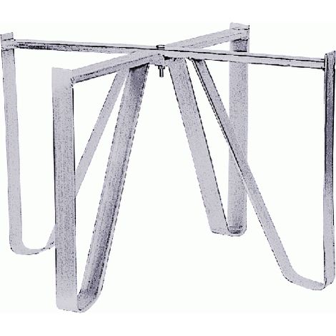 Piedistallo in acciaio h 30 cm per botti alimenti da 1000 lt   110 cm Belvivere sostegno accessorio piede per fusto botte