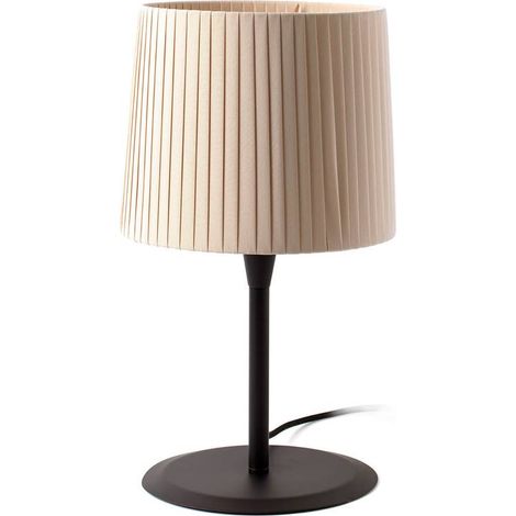Faro SAMBA - Tischlampe Round Tapered Beige, E27 (1/4)