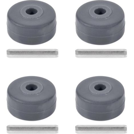 Juego de 4 ruedas delanteras de repuesto - Compatible con aspiradoras Shark Navigator NV35/NV352/NV500+