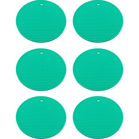 Dessous de verre épais pour boissons et café, table en bois, motif ondulé, résistant aux taches, non absorbant, bleu lac nordique