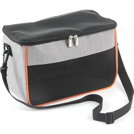 1 Sac de transport pour petits animaux, sangle ajustable, maille respirante, intérieur doux, pour hamster lapin écureuil...