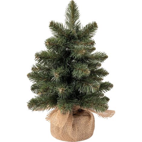 Albero di Natale Artificiale 35cm - Base Juta, Verde (1/5)