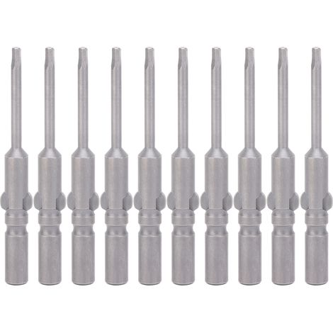 10 Embouts de tournevis hexagonaux magnétiques en acier S2, tête hexagonale, accessoires industriels (1/5)