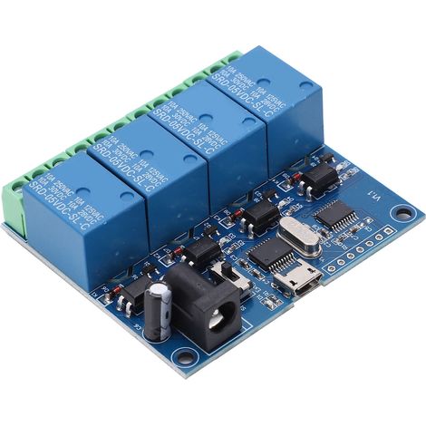 Module relais 4 canaux DC5V, commande par ordinateur via USB, puce haute performance LCUS-4 (1/5)