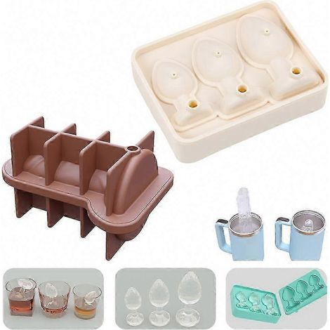 Moule en silicone humoristique en forme de parties génitales pour glaçons de whisky et cocktails de fête