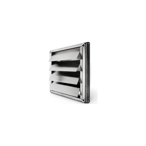 Grille de ventilation 150 mm Acier inoxydable Clapet antiretour automatique Résistante aux intempéries Dimensions 184x184mm (1/4)
