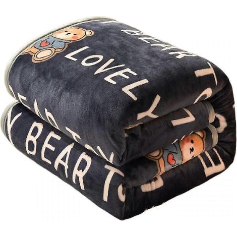Couverture polaire douce et moelleuse (119 x 200 cm, corail) en flanelle microfibre ultra douce pour canapé, lit, sofa A1014-346 (1/4)