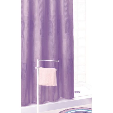 rideau de douche lilas Gedy 111 en polyester rideaux violets pour salle de bain 240x200 cm