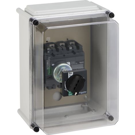 polyester insulatedl enclosure, VigiComPact NSX100/160, with black extended rotary handle, IP55, IK08 - LV429466
