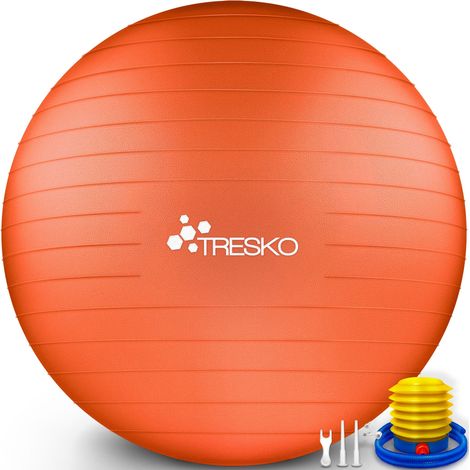 TRESKO Palla Fitness, Palla Pilates Anti-Scoppio 55cm/65cm/75cm/85cm 85cm