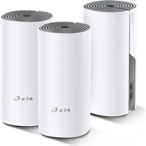 Système mesh Deco E4 pack de 3 – Couverture jusqu'à 260 m² – Débit jusqu'à 1167 Mbps – Technologie TP-Link Mesh (1/5)