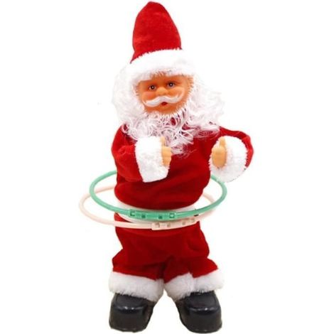 Jouet - Santa Claus - Hula Hoop - PVC and Velvet - 30 cm - Red (1/4)