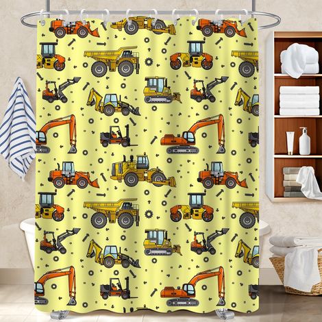 Rideau de bain imprimé polyester 180x180 esthétique rideau étanche pour un moment de détente absolue (1/5)