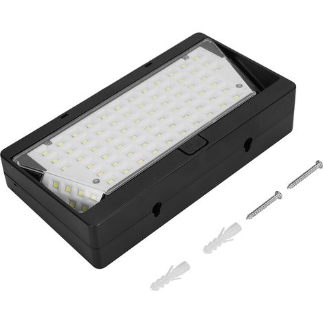 Lampe solaire murale étanche à 78 LED pour terrasse et jardin. (1/5)