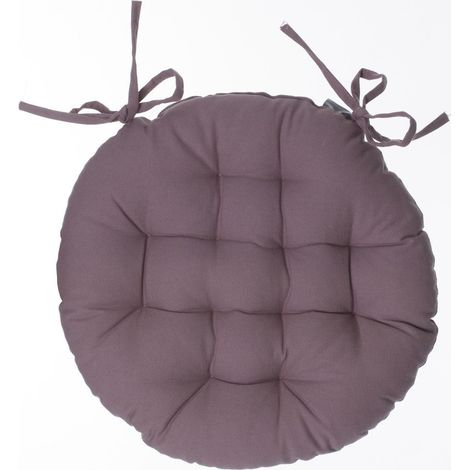 Sitzauflage aus maulwurfsfarbenfarbener Baumwolle 38 × 38 cm