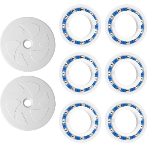 2 roues motrices + 6 roulements pour Polaris C6 C-6 C60 pour nettoyeur de piscine 180 280 Roue de rechange et kit de roulement moteur (1/4)